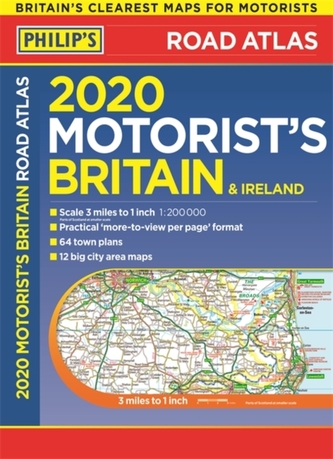 Philip's 2020 Motorist's Road Atlas Britain and Ireland