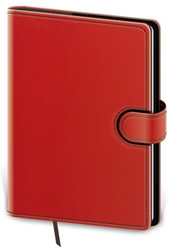 Diář 2023 denní B6 Flip - červeno/černá
