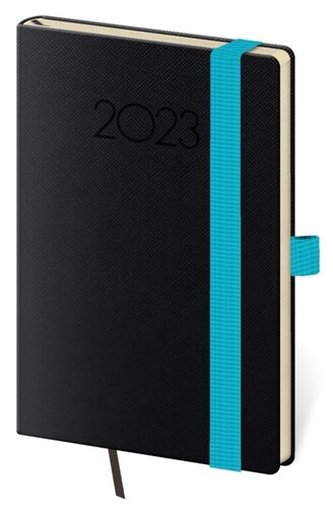 Diář 2023 týdenní kapesní New Praga - černá