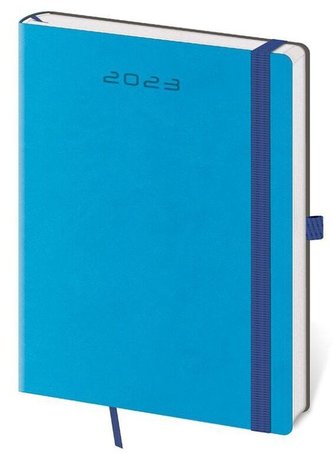 Diář 2023 týdenní B6 Flexies - modrá