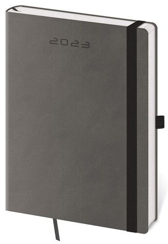 Diář 2023 týdenní A5 Flexies - tmavě šedá