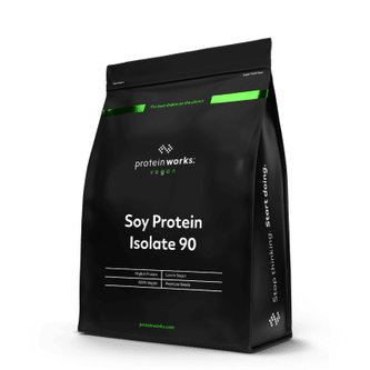 Soy Protein 90 Isolate - The Protein Works - millionaire's shortbread - 1000 g