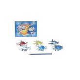 Letadlo kov 9cm na baterie se světlem a zvukem 6barev /12/