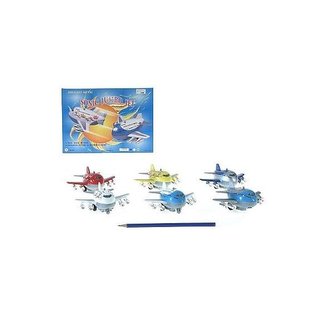 Letadlo kov 9cm na baterie se světlem a zvukem 6barev /12/