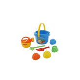 Sada na písek č. 209: Kbelíček velký: 4 formičky: Kon  /+1