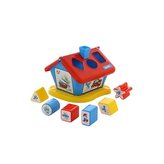 Didaktický domek Šmoulové" se 6-ti kostkami č.2  /+1 "