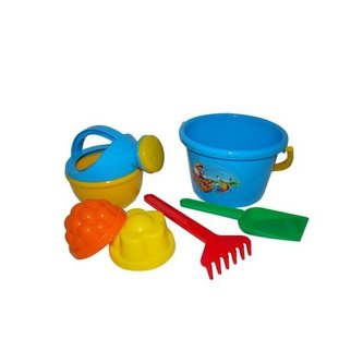 Sada na písek č. 205: Kbelíček střední: 2 formičky: Ko /+1