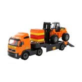 Auto Volvo tahač + Trailer + Vysokozdvižný vozík + sta. /+1