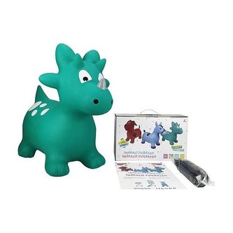 Zvířátko skákací - zelený dinosaurus