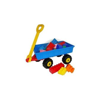 Sada na písek č. 381: Vozík Chata + Stavebnice Jumbo-  /+1