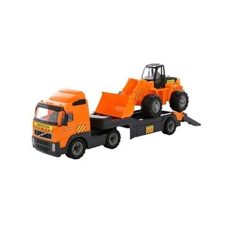 Auto návěs + Nakladač - červený  /+1