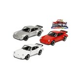 Auto Porsche 911 Turbo 11cm kov na zpětný chod 3barvy