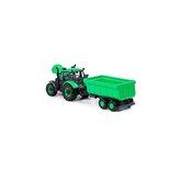 Traktor Progres" s přívěsem, na setrvačník, zelený /+3  "