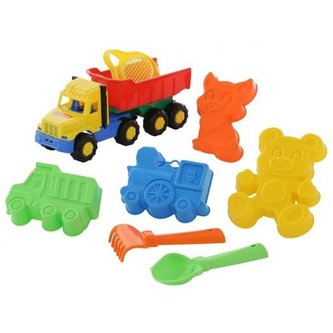 Sada na písek č. 105: Auto Favorit: Sítko - tvar květ: /+1