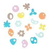 Pěnové hračky do vany TVARY 36ks