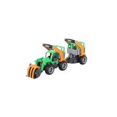 Traktor GripTruck nakladač s návěsem pro přep. zvířat  /+1