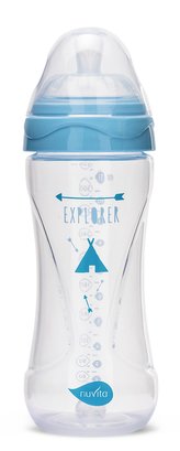 Lahvička 330ml, Transparent blue