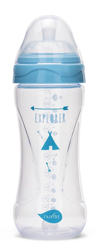 Lahvička 330ml, Transparent blue
