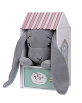 Králíček Effik Šedý Modré uši s domečkem, M