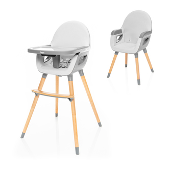 Dětská židlička Dolce 2, Dove Grey/Grey