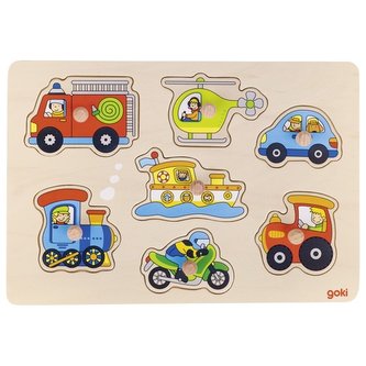 Vkládací puzzle - čím jezdíme?