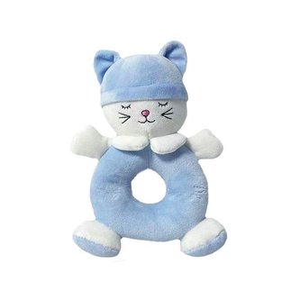 Grzechotka kotek niebieski 18cm