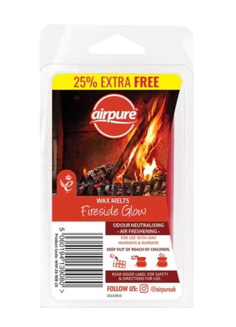 Airpure - Wax Melts 86g +25%  Fireside Glow