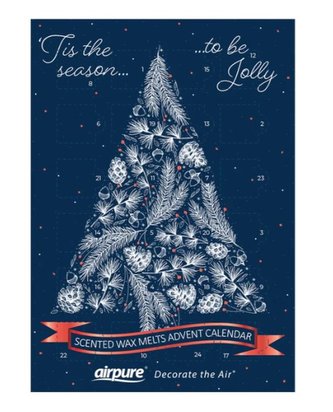 Airpure -  Adventní kalendář modrý Tree (24x vonný vosk)