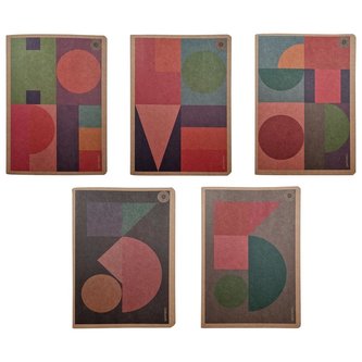 Zeszyt A5/80K kratka New Geometric (5szt)