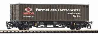 Piko Plošinový vagón Lgs579 1x40ft kontejnér Simson DR IV - 47722
