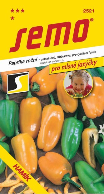 Paprika zel. sladká - Hamík® rychl,pole 30s - série JAZÝČKY