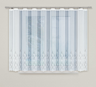 Dekorační žakárová záclona s řasící páskou ROSALIE 160 bílá 300x160 cm MyBestHome