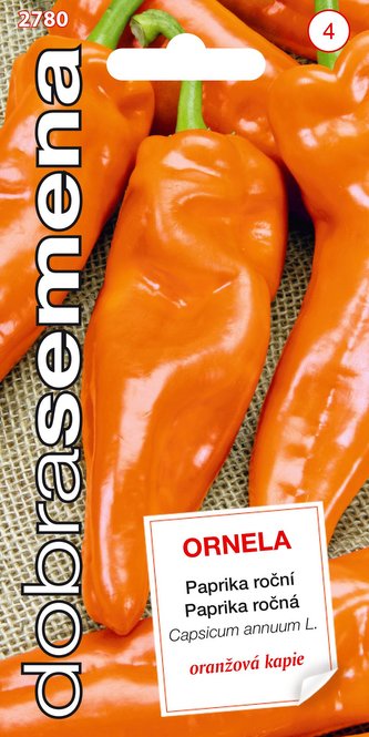 Dobrá semena Paprika zel. - Ornela, kapie oranžová 0,5g