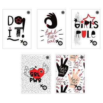 Zeszyt A5/80K kratka Girls Rule (5szt)
