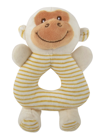 Dětské plyšové chrastítko SWEET RATTLE OPIČKA 10x17 cm Essex