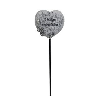 Dekorace srdce na hrob X4226