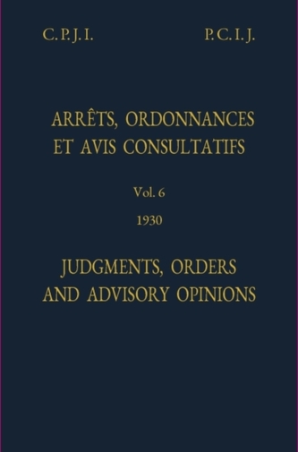 Judgments, orders and advisory opinions