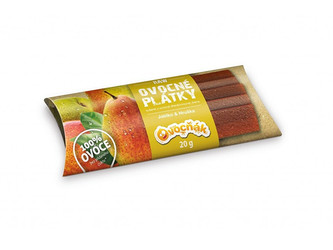 Ovocňák Ovocné plátky jablko - hruška 20 g