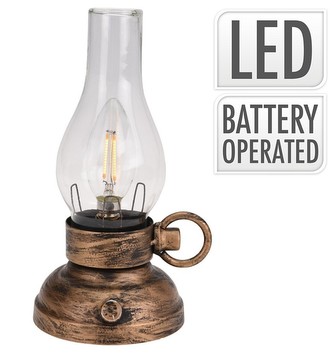 Lucerna s LED žárovkou RETRO 20 cm