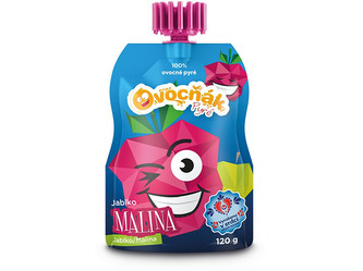 Ovocňák Ovocné pyré jablko - malina 120 g