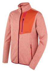 Pánská mikina na zip Ane M dk. brick orange - XL