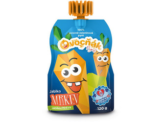 Ovocňák Ovocné pyré jablko - mrkev 120 g