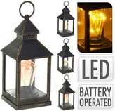 Lucerna s LED žárovkou 23 cm černá