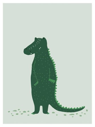 Plakát - Mr. Crocodile 30 x 40 cm