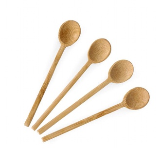 Bambusové lžičky BAMBOU set 4 kusy 12 cm Homla