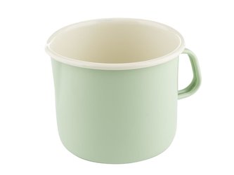 SMALTOVANÝ HRNEK S VÝLEVKOU ZELENÝ 12CM 1L  FORTE