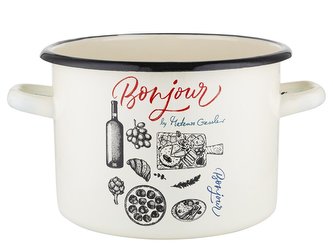 SMALTOVANÝ HRNEC 18CM 3,7L BONJOUR