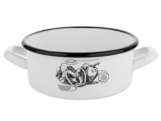 SMALTOVANÝ HRNEC NÍZKÝ 16CM 1,4L BELL B/P