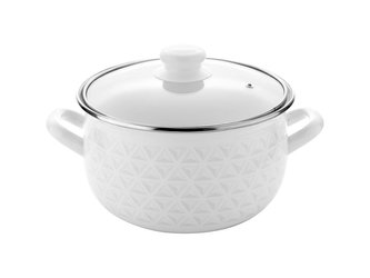 HRNEC SMALTOVANÝ PYZA S POKLIČKOU 18CM 3L DIAMOND