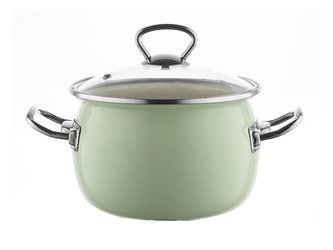 SMALTOVANÝ HRNEC 18CM 2,5L BERRY MÁTOVÁ